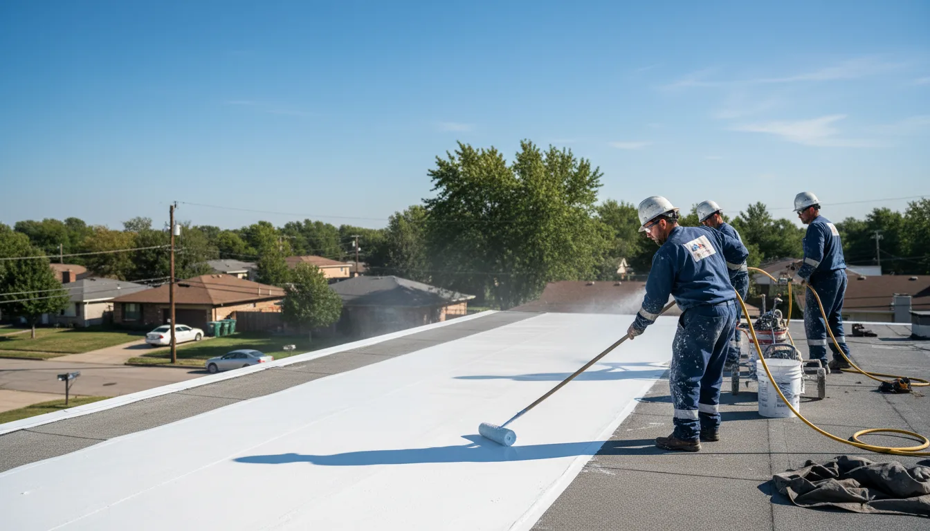 Commercial roof coating in Vale, NC near me